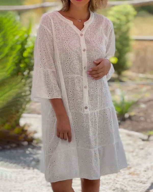 Elora Lace Midi Dress