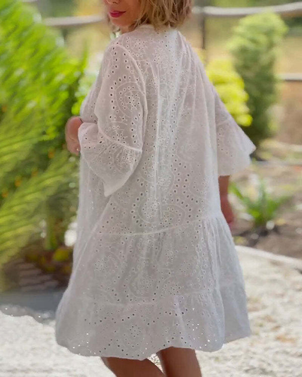 Elora Lace Midi Dress