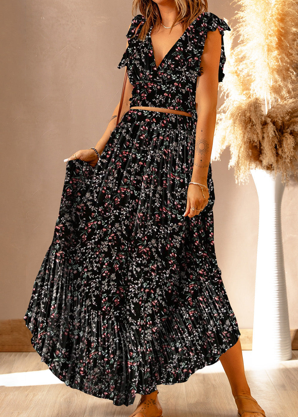 Floral Ruffle Set