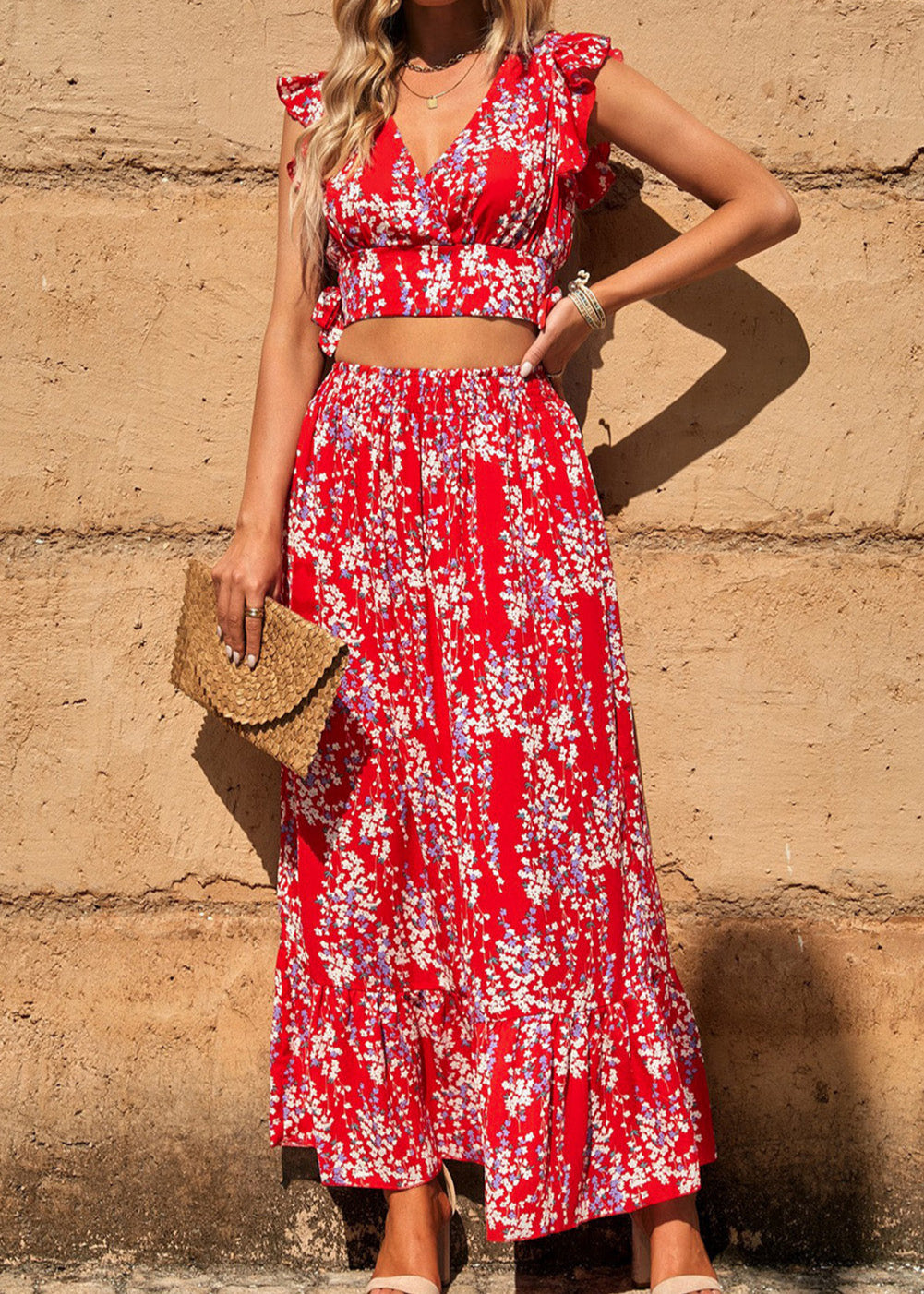 Floral Ruffle Set