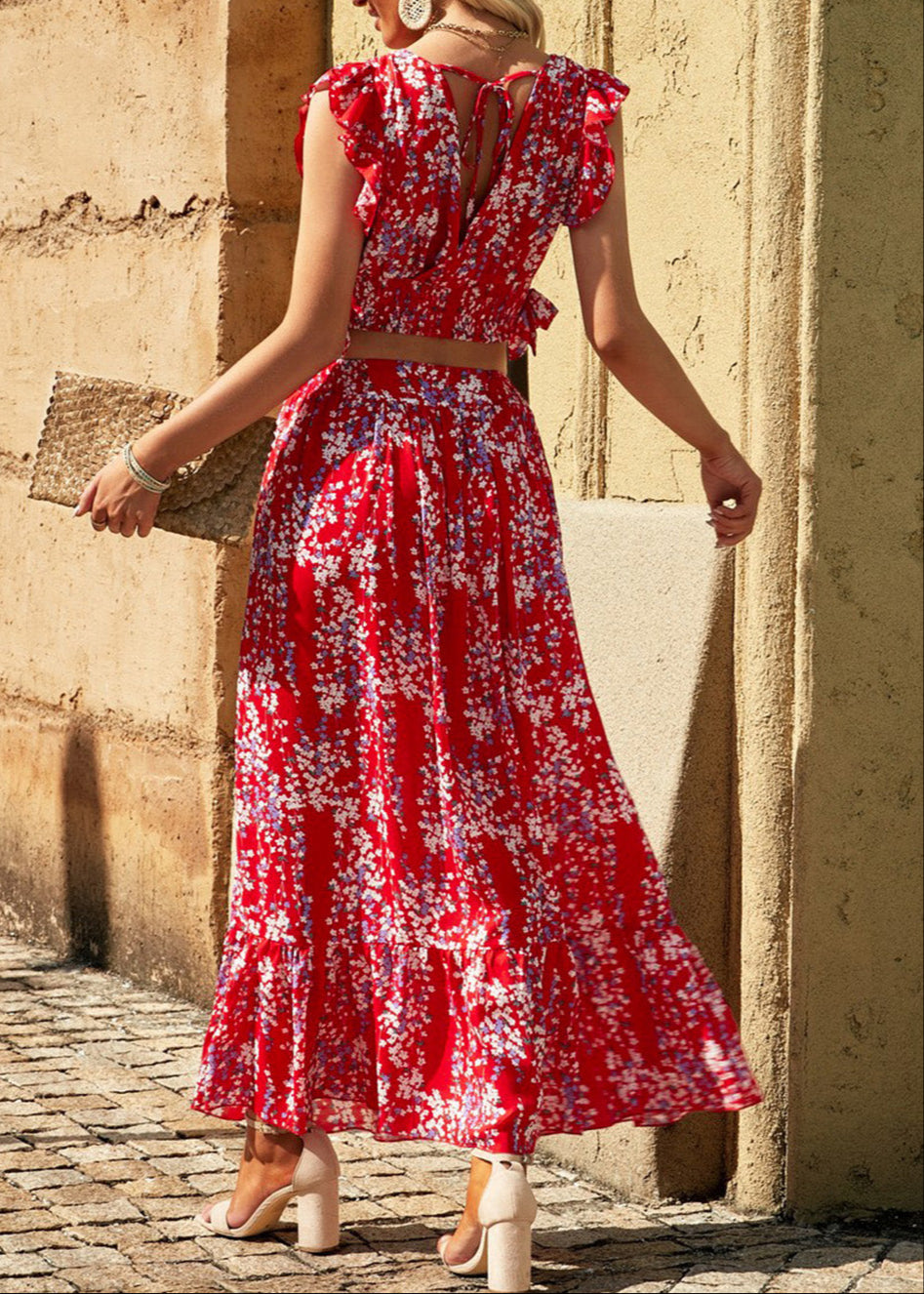 Floral Ruffle Set