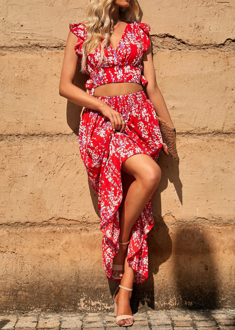 Floral Ruffle Set