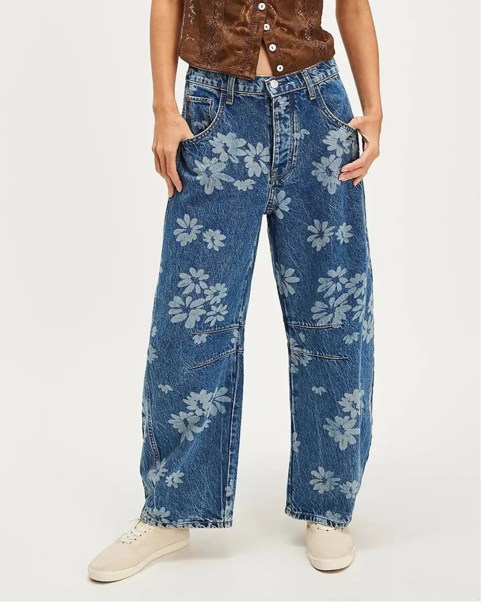 Boho Printed Jeans