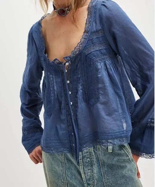Moonlace Ruffle Top