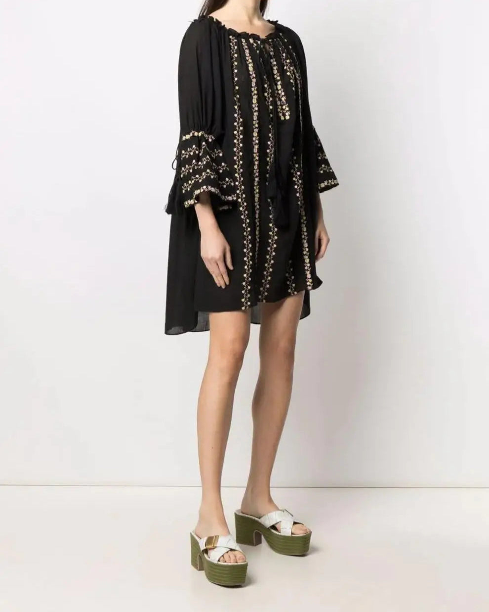 Midnight Folk Dress