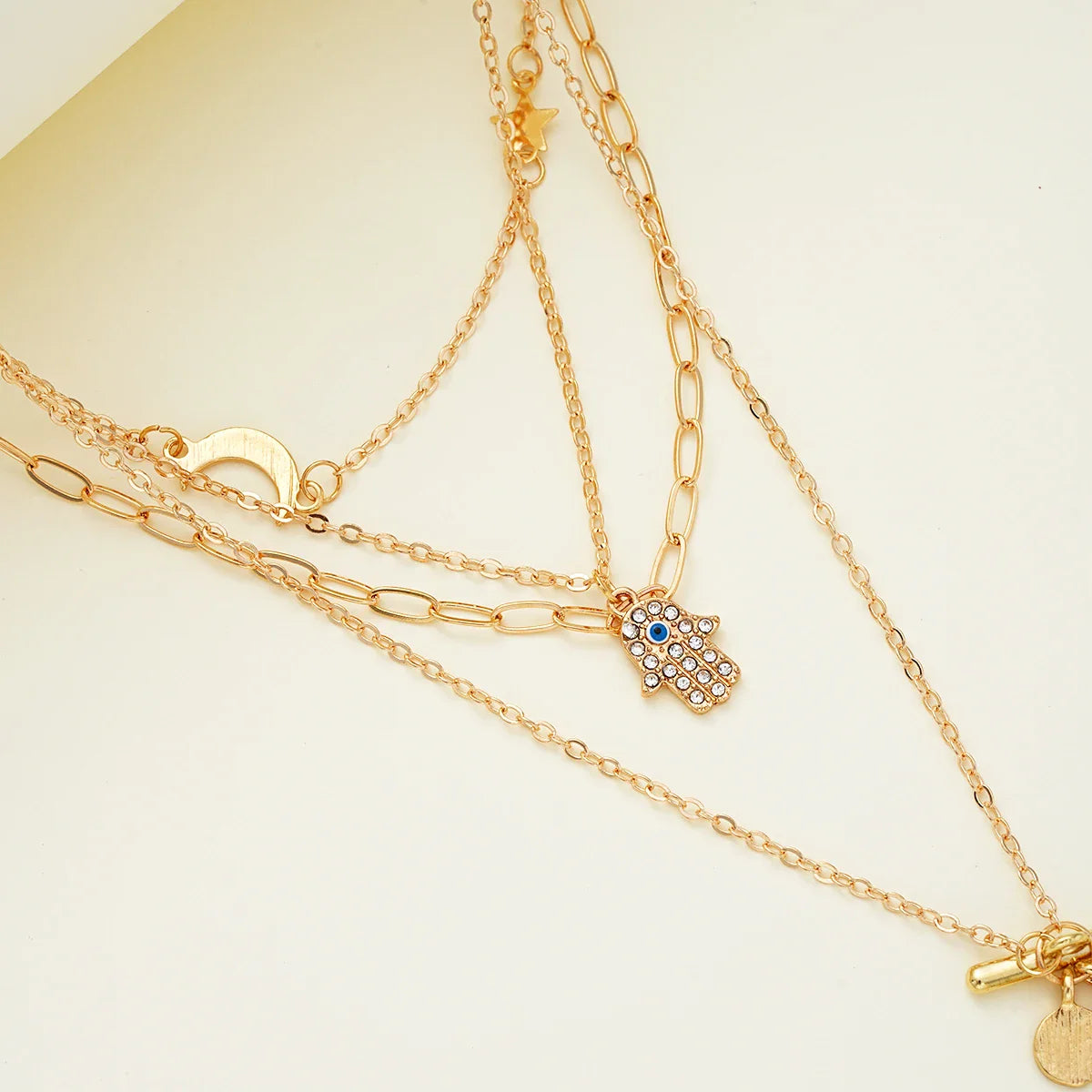 Crystal Pendant Necklace Set