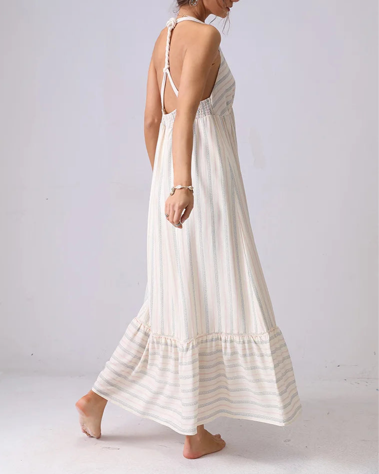 Isaline Striped Maxi Dress