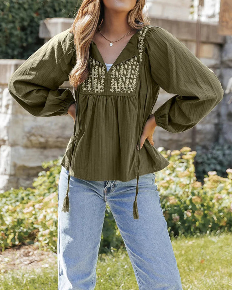 Gigi Embroidery Blouse