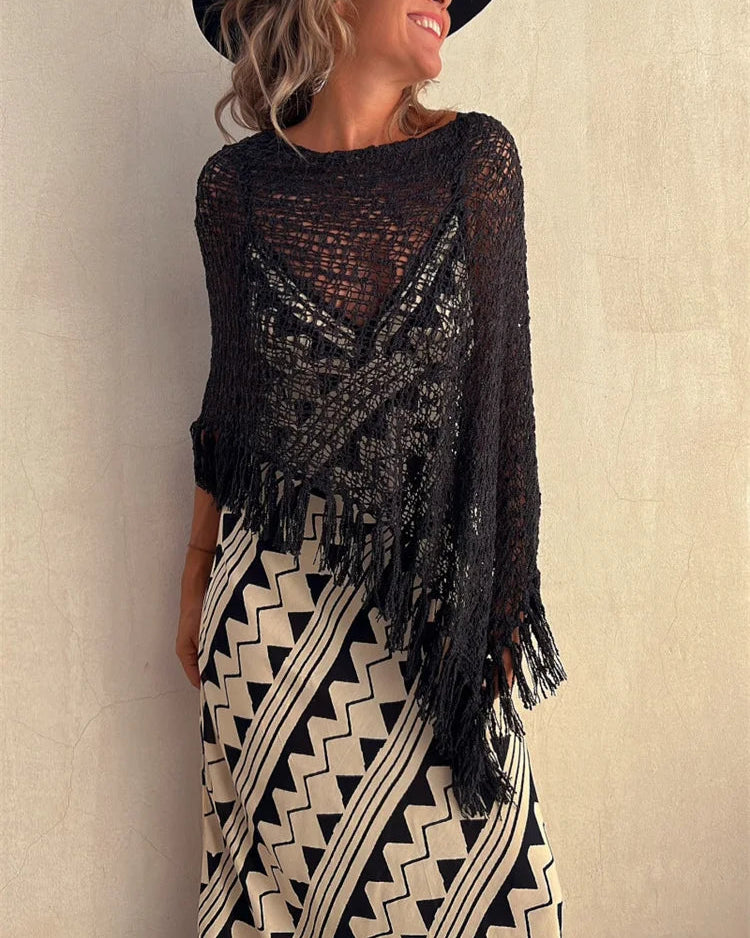 Liri Tassel Knit Top