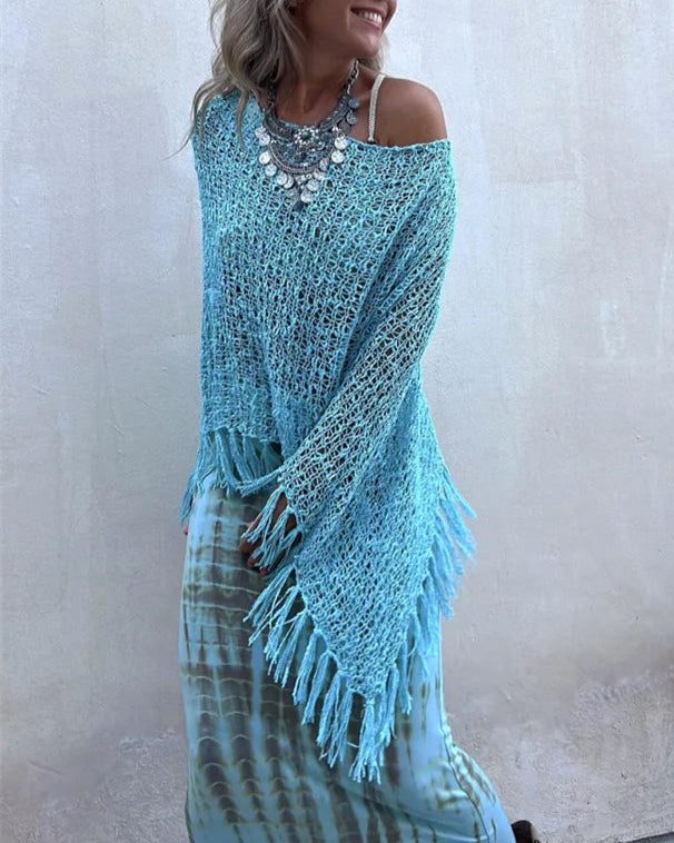 Liri Tassel Knit Top