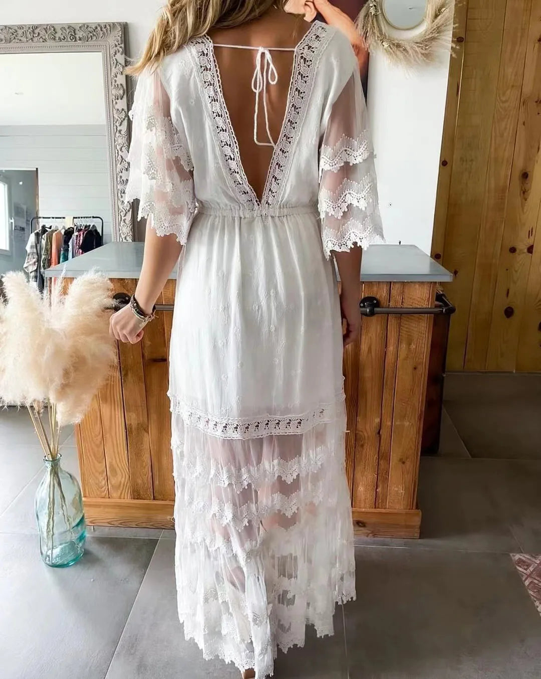 Ianthe Lace Maxi Dress