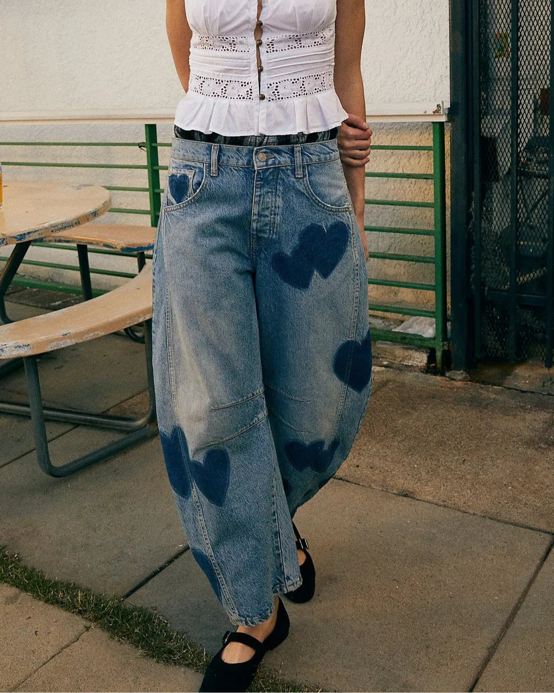 Boho Printed Jeans