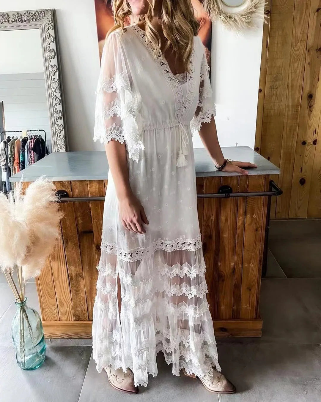 Ianthe Lace Maxi Dress