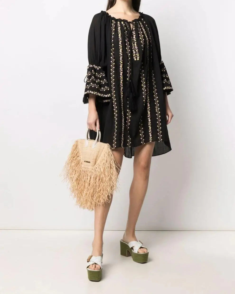 Midnight Folk Dress