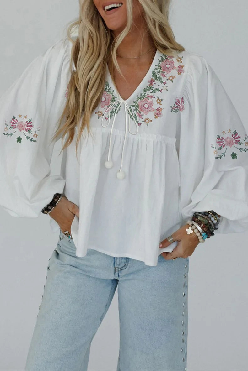 Liora Embroidered Blouse