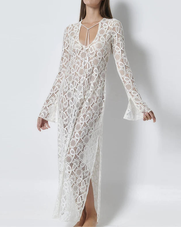 Moonlit Lace Maxi Dress