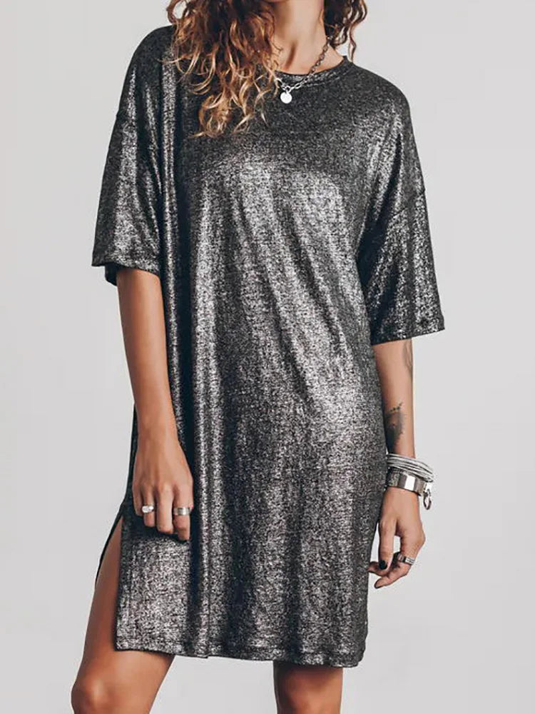 Midnight Glow T-Shirt Dress