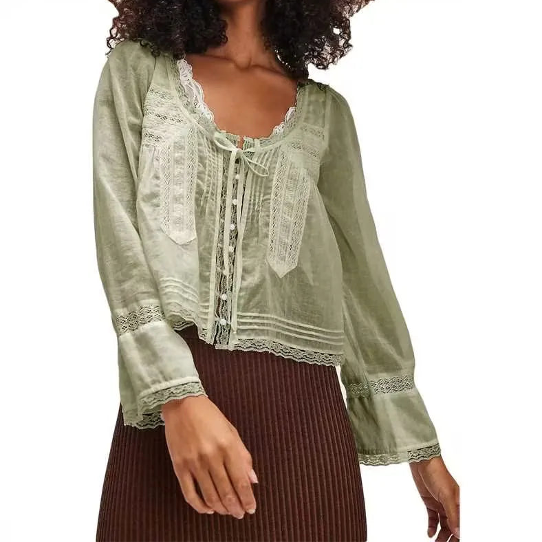 Moonlace Ruffle Top