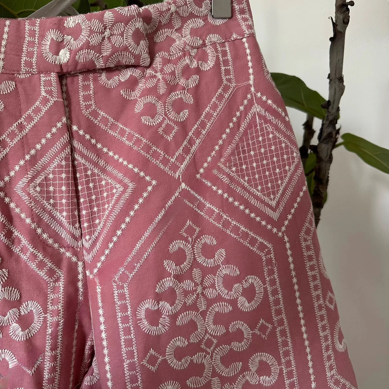 Pearl Embroidered Pants