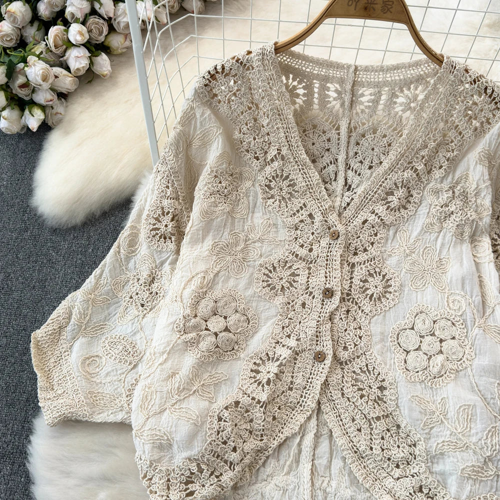Adele Crochet Blouse