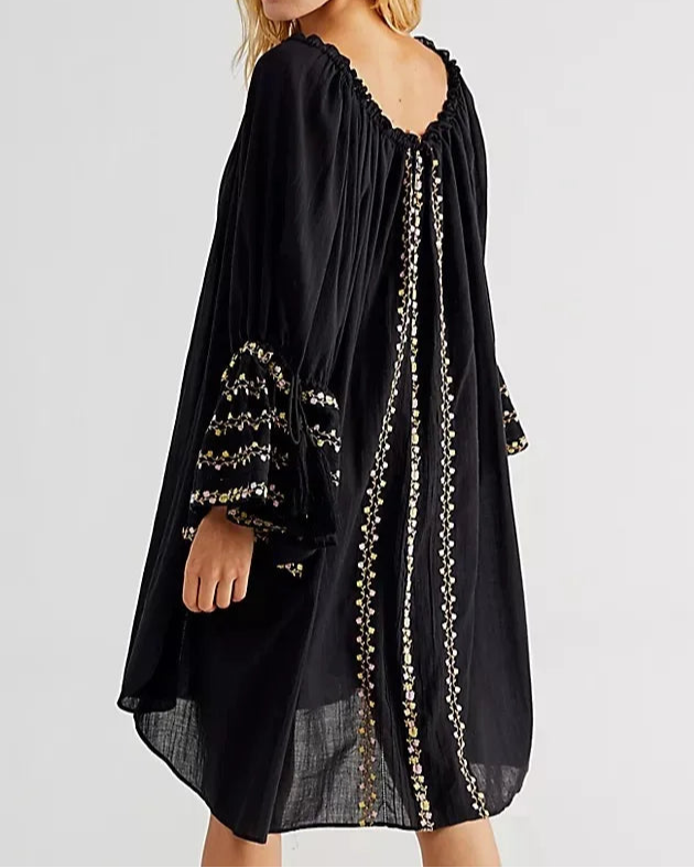 Midnight Folk Dress