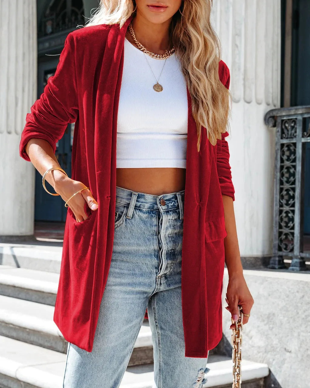 Velvet Touch Blazer
