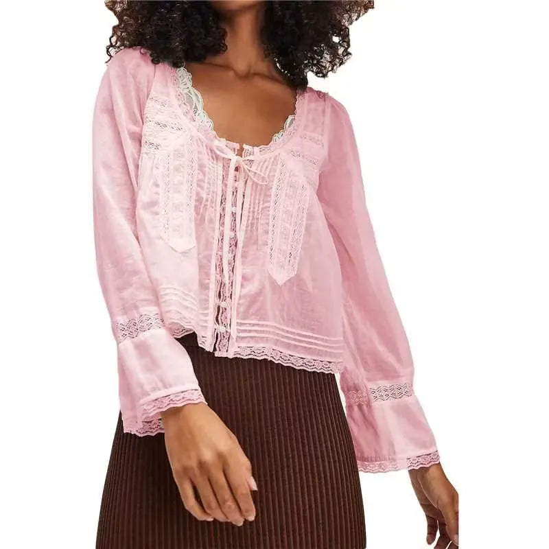 Moonlace Ruffle Top