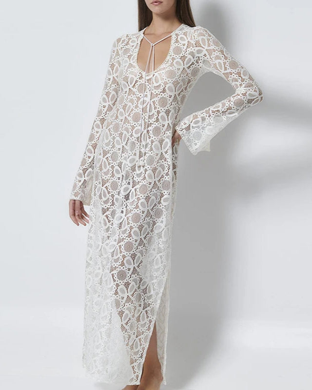 Moonlit Lace Maxi Dress