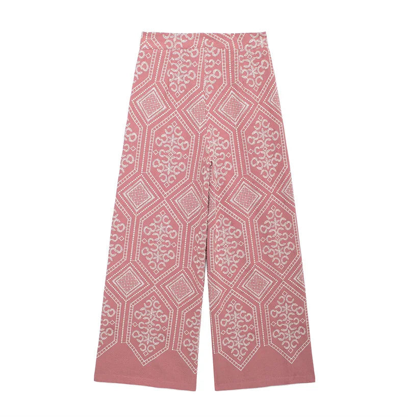 Pearl Embroidered Pants