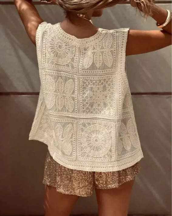 Sylvie Crochet Vest