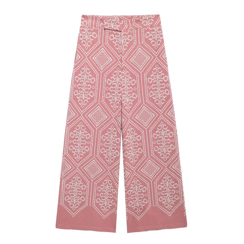 Pearl Embroidered Pants