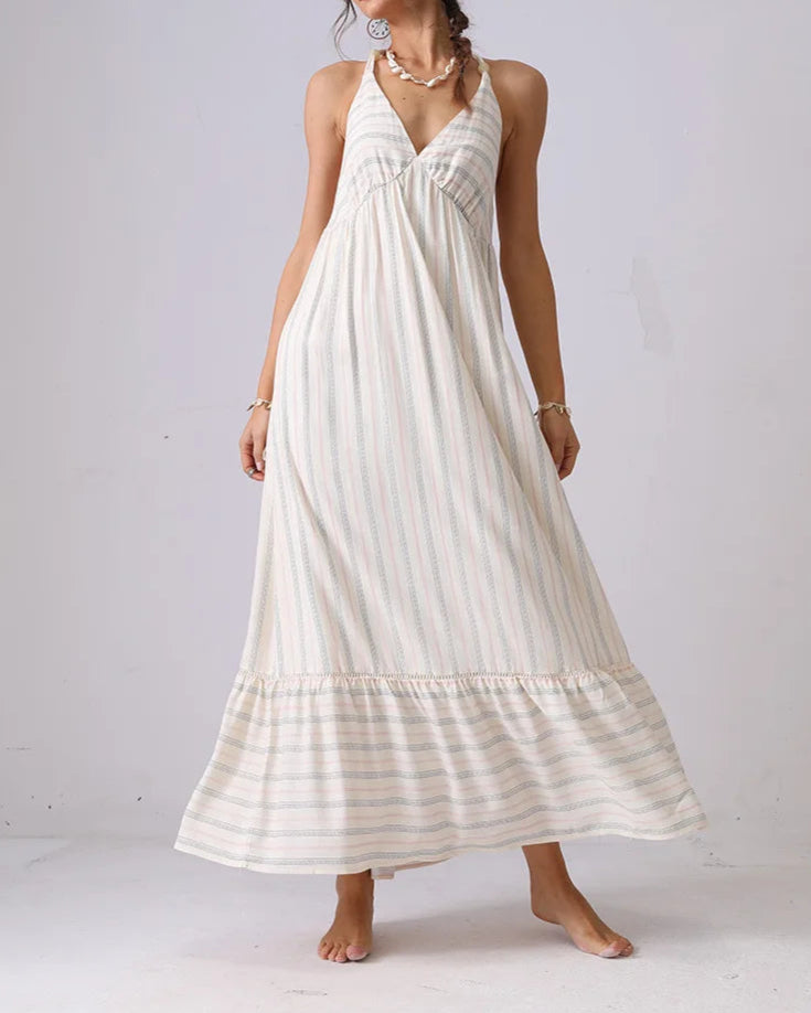 Isaline Striped Maxi Dress