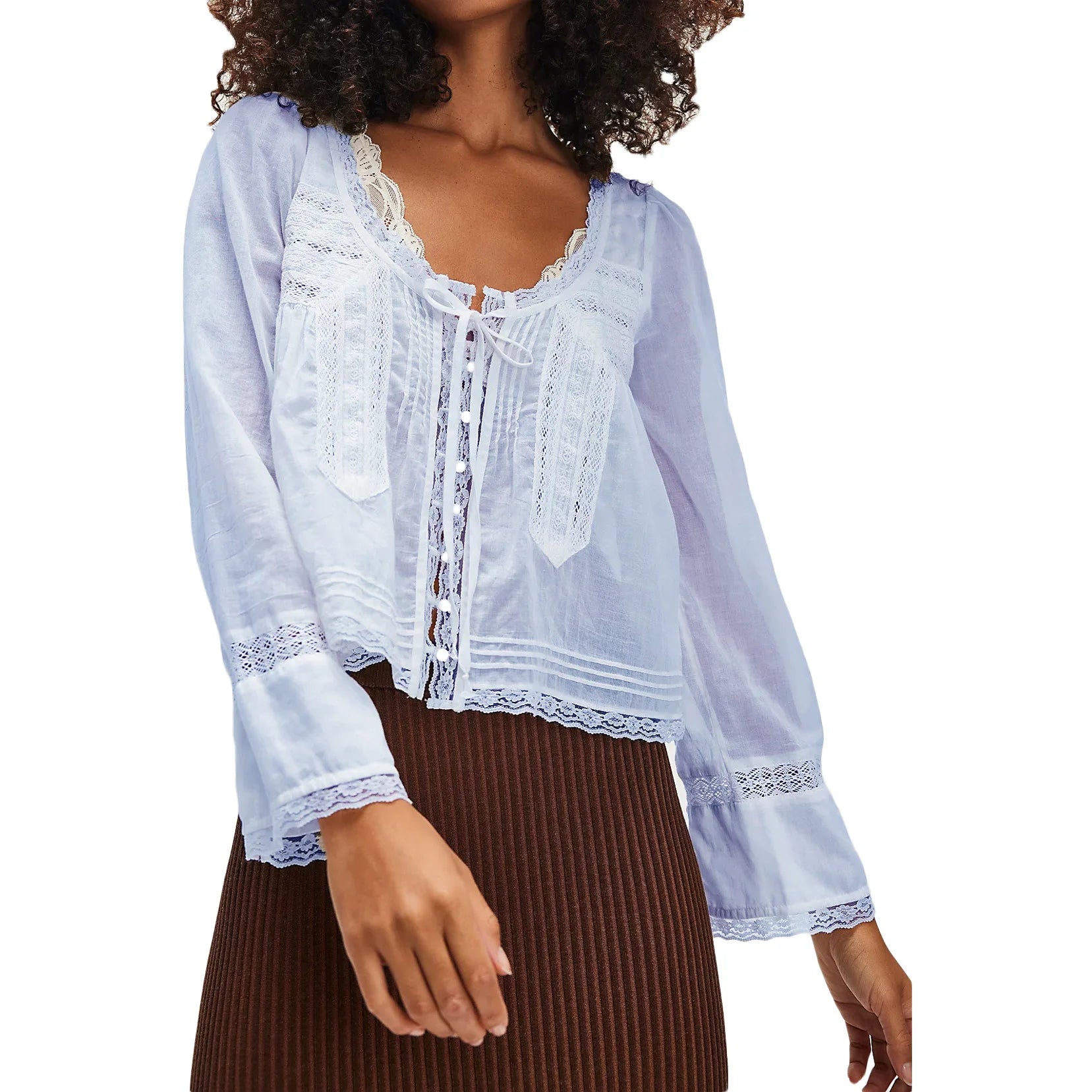 Moonlace Ruffle Top