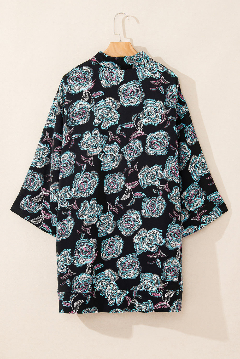 Midnight Bloom Shirt Dress