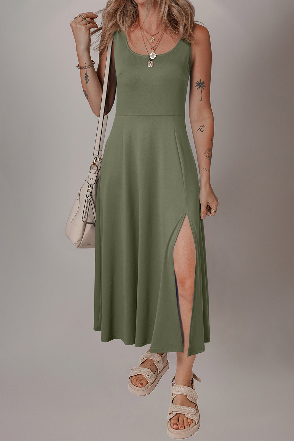 Noir Essence Midi Dress