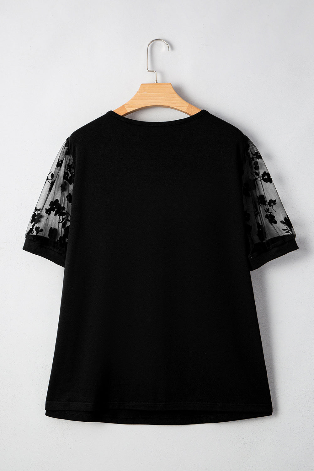 Noir Bloom Mesh Tee