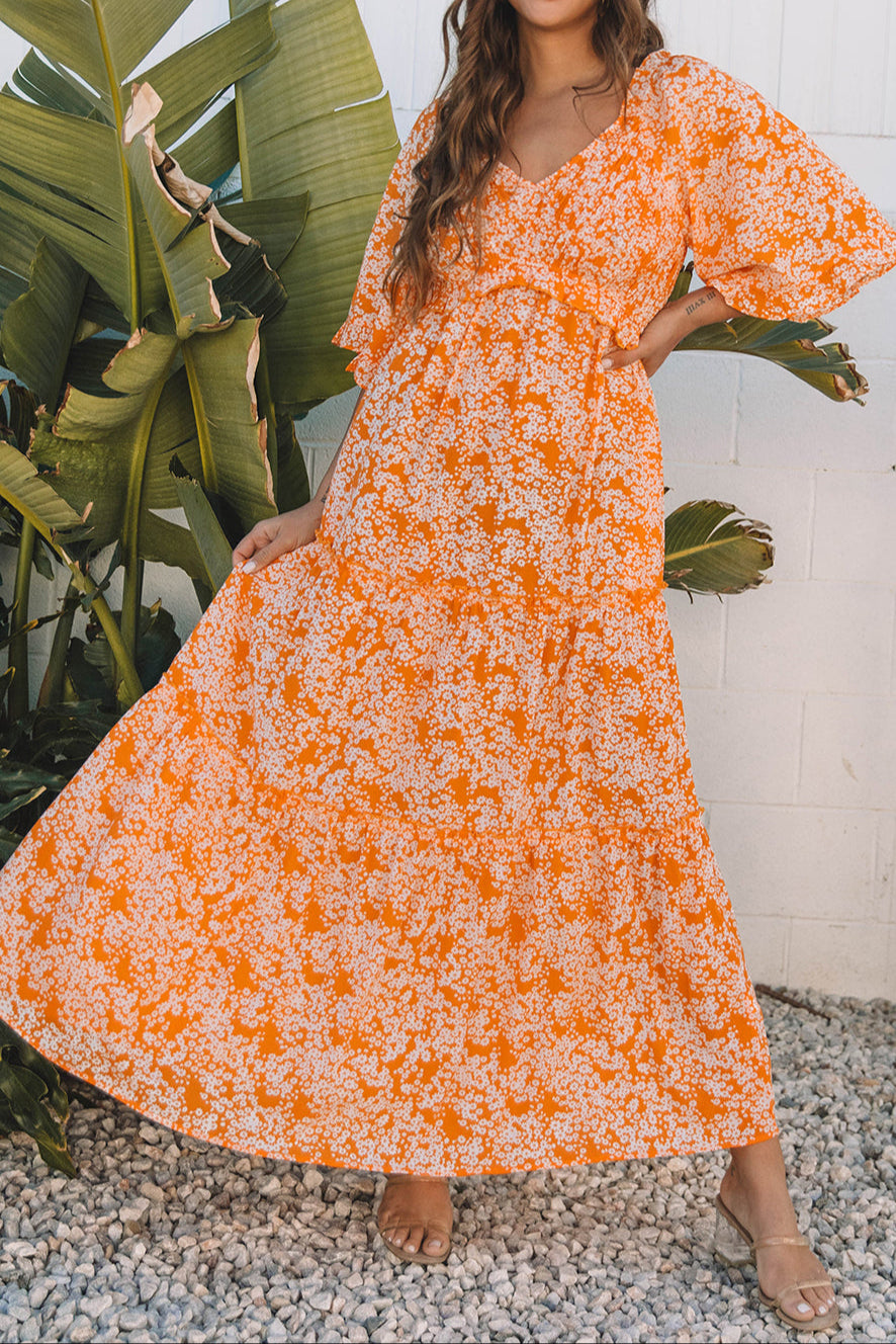 Sunset Bloom Maxi Dress