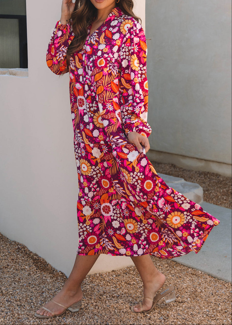 Lavender Cascade Dress