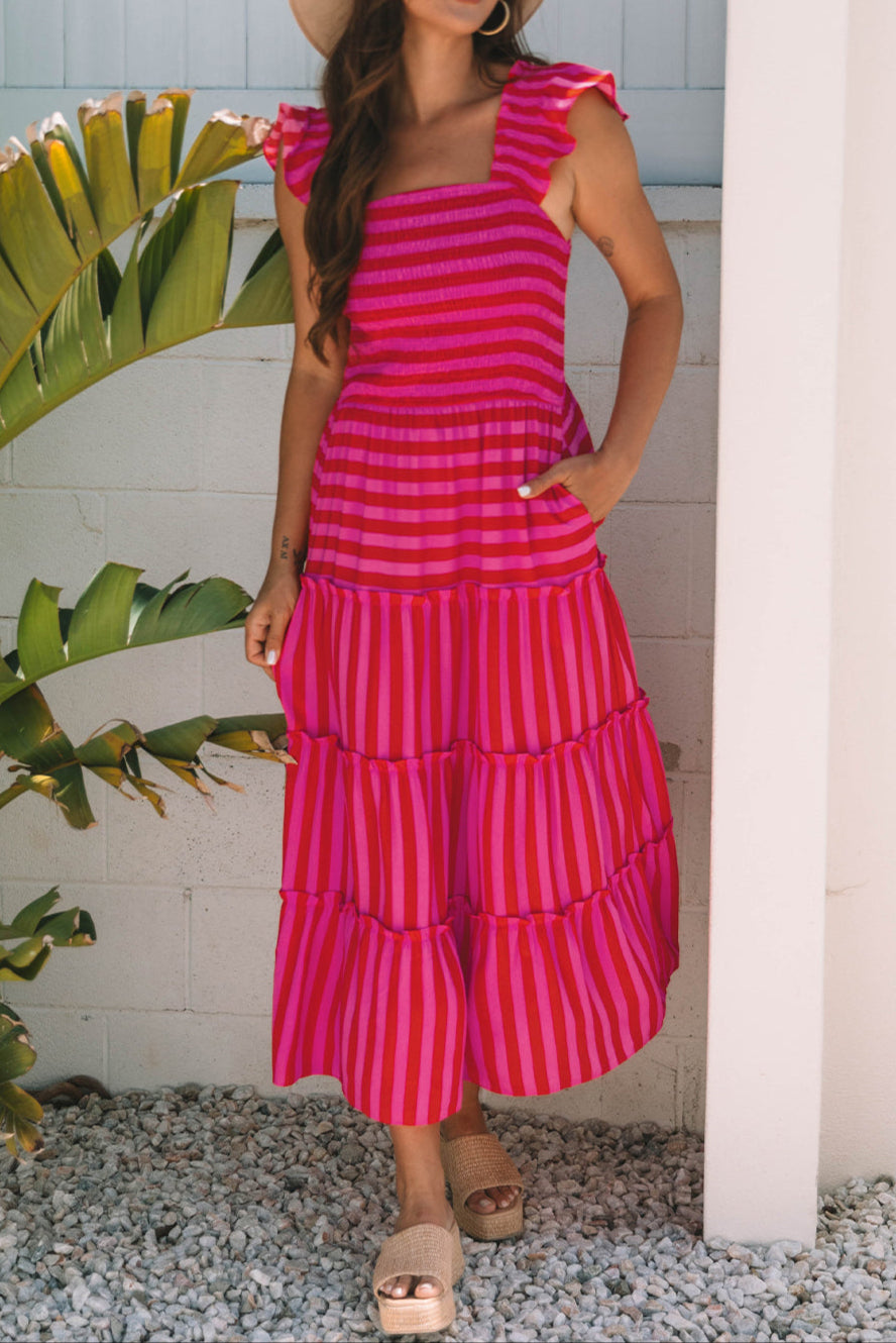 Rosalie Stripe Maxi Dress