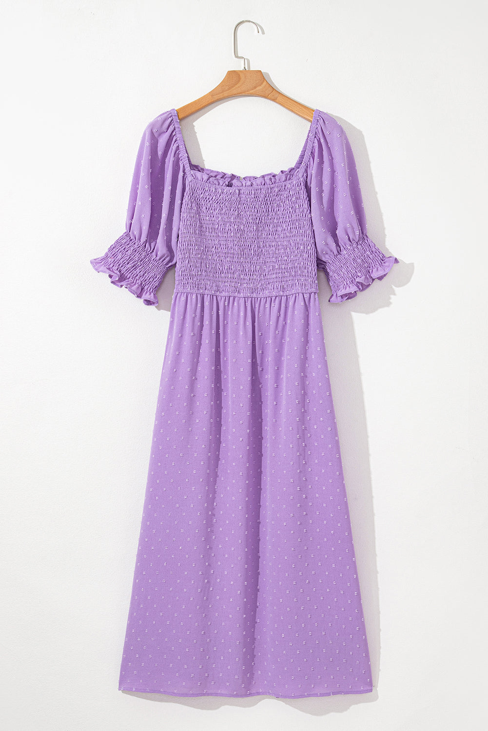 Wisteria Swiss Dot Dress
