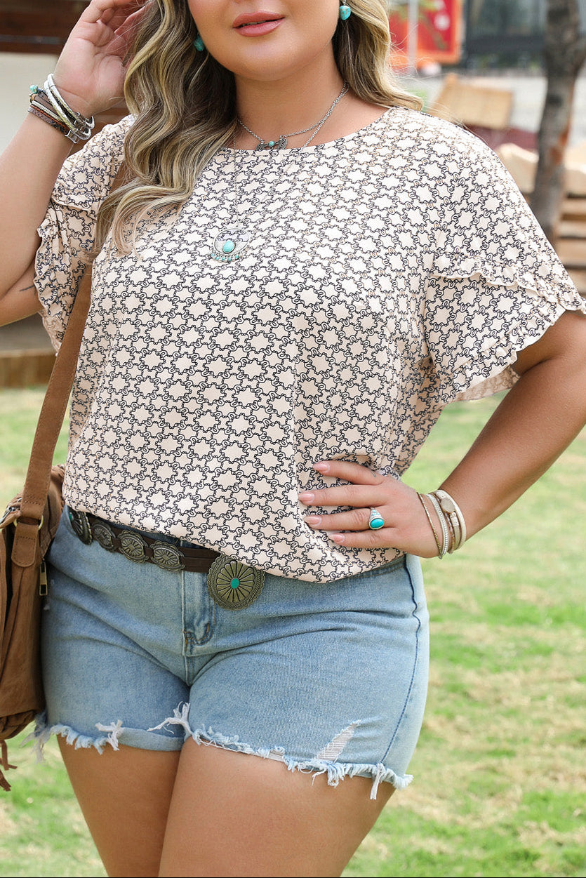 Aria Geo Blouse