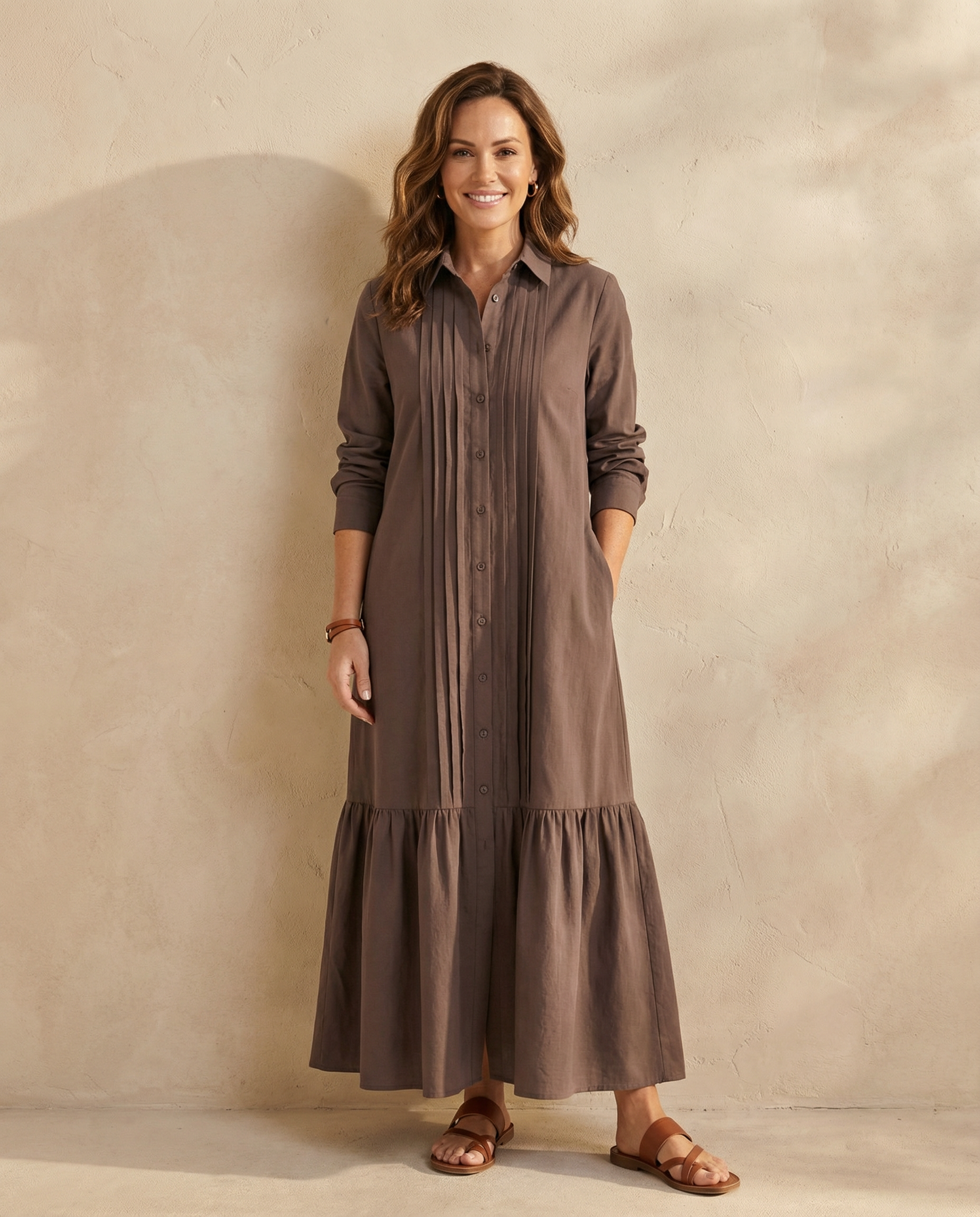 Maribel Maxi Shirt Dress